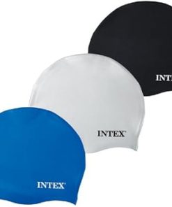 Intex Silicon Swim Cap Soft Comfortable fit in Choice of Three Colours #55991