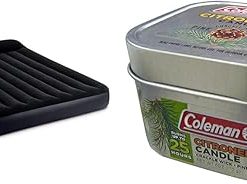 Intex 64149ED Dura-Beam Air Mattress Bundle with Coleman Pine Scented Citronella Candle – Queen Size Bed with Electric Pump, 600lb Capacity 2