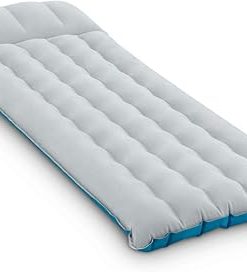 Intex 67997E Camping Sleeping Air Mattress 26.5" x 72.5": Durable Outdoor Use – 2-PLY Laminate – Velvety Surface – Unique Construction – 300lb Weight Capacity