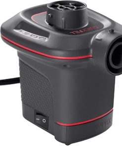 Intex 66636 12 Volt Quick-Fill Dc Electric Pump-Just Plug into Car 12v Socket, Black and Red 2