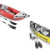 Intex 2-Person Inflatable Kayak w/ Oar & Pump 2 pack & 1-Person Inflatable Kayak 4