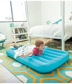 Intex 66803EP Cozy Kidz Inflatable Airbed: Fiber-Tech – Velvety Soft Surface – Carry Bag Included – Color May Vary – 34.5″ x 62″ x 7″, 5 Pack 2