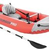 Intex 68309EP Excursion Pro K2 Inflatable Kayak Set: Includes Deluxe 86in Kayak Paddles and High-Output Pump – SuperTough PVC – Adjustable Bucket Seat – 2-Person – 400lb Weight Capacity 3