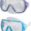 Intex Reef Rider Diving Mask & Easy Flow Snorkel Set for Ages 14+, Colors Vary 3