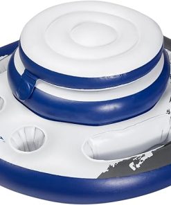 INTEX 56822EP Mega Chill Inflatable Cooler: Removable Ice Chest – 5 Built-in Cup Holders – 2 Durable Handles – Easy-To-Use Connectors – River Run Compatability