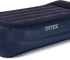 Intex Pillow Dura-Beam Series Rest Raised Airbed with Internal Pump (2020 Model)
