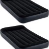 Intex Dura-Beam 18-Inch Deluxe Queen Sized Air Mattress Comforting Bed with Built-in Electric Pump and Ultra Plush Supportive Headboard (2 Pack) 3