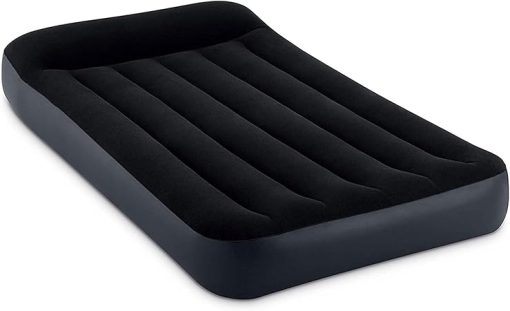 Intex Dura Beam Pillow Rest Classic Inflatable Blow Up Mattress Air Bed with Internal Built in Pump, Twin (2 Pack) - Image 2