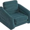Intex Dura Beam Plus Prime Comfort Fiber-Tech Elevated Technology Home Air Mattress Bed with Electric Built-in Pump, Queen 4