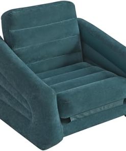 Intex 68565EP Pull-Out Chair Inflatable Bed, 42" X 87" X 26", Twin (Colors May Vary)