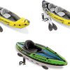 Intex Explorer K2 Kayak, 2-Person Inflatable Kayak Set with Two Aluminum Oars, Manual & Electric Pumps, Yellow 4