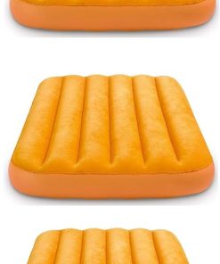 Intex 66803EP Cozy Kidz Inflatable Airbed: Fiber-Tech – Velvety Soft Surface – Carry Bag Included – Color May Vary – 34.5" x 62" x 7", 3 Pack