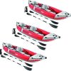Intex Challenger K2 2-Person Inflatable Sporty Kayak + Oars And Pump (3 Pack) 4