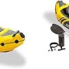 Intex Explorer K2 2-Person Inflatable Kayak with 2 Aluminum Oars and Pump and Challenger K1 1-Person Inflatable Kayak with 1 Oar, Hand Pump and Skeg 3