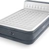 Intex Inflatable Pull-Out Sofa: Velvety Surface, 2-in-1 Valve, Cupholder, 46″ x 88″ x 26″ – Blow-Up Couch and Folding Queen Size Air Mattress Bed 3