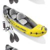 Intex Challenger K2 2-Person Inflatable Sporty Kayak + Oars And Pump (3 Pack) 3