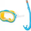INTEX RECREATION Marketing 55942 Adventurer Mask/Snorker Blue Swim Set