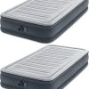Intex Dura-Beam 18-Inch Deluxe Queen Sized Air Mattress Comforting Bed with Built-in Electric Pump and Ultra Plush Supportive Headboard (2 Pack) 4