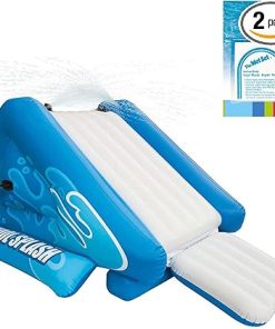 Intex Kool Splash Durable Inflatable Play Center Swimming Pool Water Slide Accessory with Adhesive Repair Patch Kit, Age 6 and Up, 58849EP