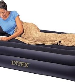 Intex 66707E Comfort Bed - Rising Comfort Twin Airbed with built-in Electric Pump