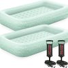 Intex 64125ED Dura-Beam Plus Essential Rest Air Mattress – Fiber-Tech – Queen Size – Built-in Electric Pump – 18in Bed Height – 600lb Weight Capacity 4