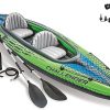 Intex Explorer K2 Kayak, 2-Person Inflatable Set with Oars and Air Pump (4 Pack) 4