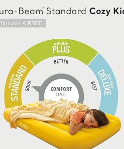 Intex 66803EP Cozy Kidz Inflatable Airbed : Fiber-Tech – Velvety Soft Surface – Carry Bag Included – Color May Vary – 34.5″ x 62″ x 7″, 6 Pack 2