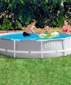 Intex 10Ft X 30In Round Prisma Frame Pool Set, 76cm Height, 4816L Capacity, Outdoor Use, Family Pool 2